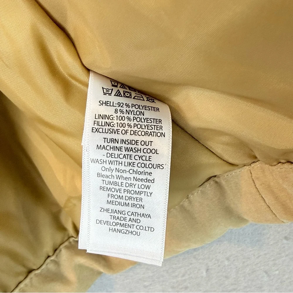 Tahari - Baby Girl Tan hooded jacket trenchcoat style A- line size 12 month‎